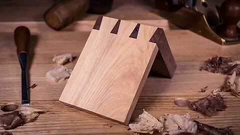 How to cut a DOVETAIL JOINT by HAND