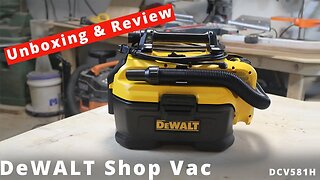 DeWalt 20 Volt Max, A/C and 18V Cordless Shop Vac Review (DEWALT DCV581H) | UNBOXING & REVIEW