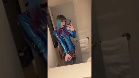 Sexy latex cosplayer🥵🔥😈 #shorts #trendingshorts #tiktok #latex #cosplay