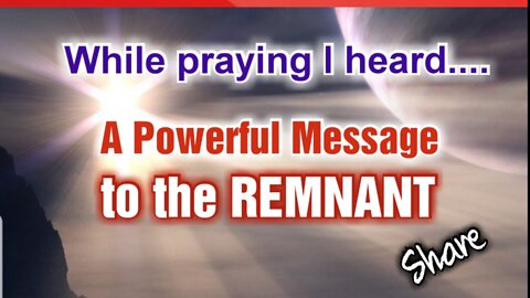 A Message to the Remnant🔺️#share with our brothers and sisters #faith #encouragement #jesus