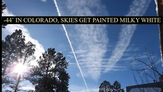 Freezing Temps, -44˚ in Colorado, Blue Skies Get Painted White, Look