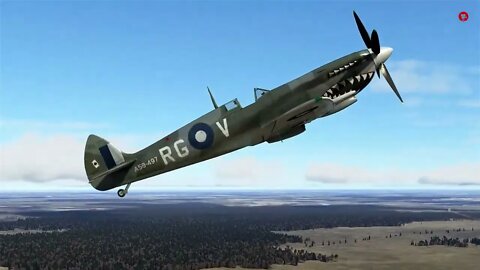 Spitfire IX Vs Bf109 (2 kills) (ILK-2 Bodenplatte)