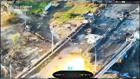 FPV Tank attack drone view 1