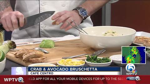 Crab and avocado bruschetta recipe