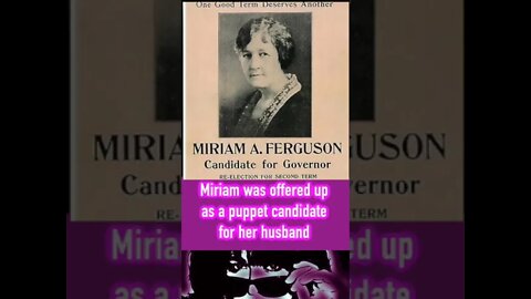 Fact #10: Who was the "real" first female governor?