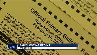 Early absentee voting begins in Wisconsin