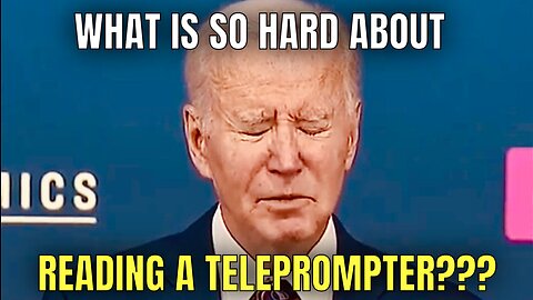 Joe Fought the Teleprompter, and the TELEPROMPTER WON!🤦‍♂️
