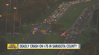 At least two dead in multi-vehicle crash on Northbound I-75 in Sarasota