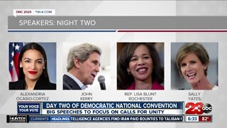 Election 2020: Day two of Democratic National Convention