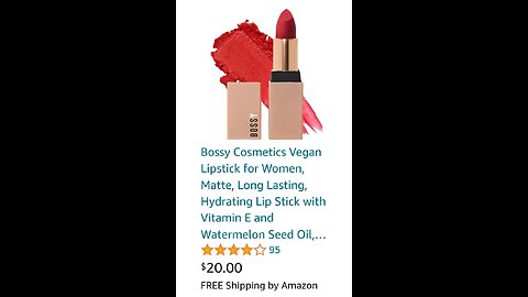 Bossy Cosmetics Vegan Lipstick for Women