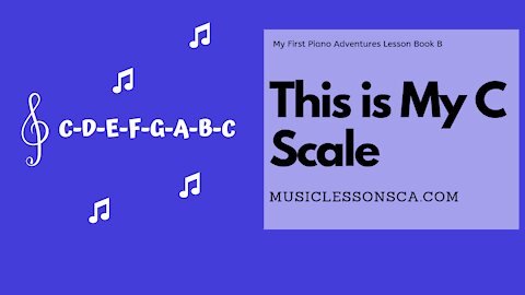 Piano Adventures Lesson Book B - This is My C Scale