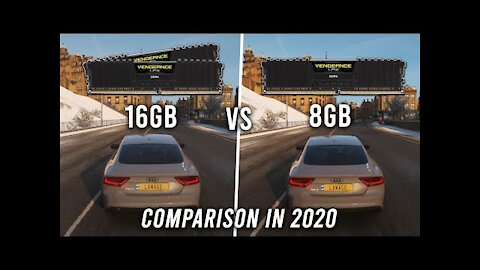 8GB vs 16GB RAM | is 8GB enough in 2020? | 10 Games tested