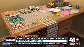 Retired nurse makes homemade masks