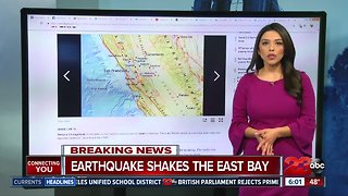 3.4 magnitude earthquake shakes the East Bay