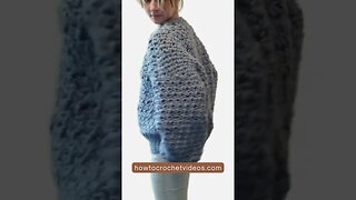 Crochet Sweater Tutorial: FREE Chunky Sweater Easy Crochet Pattern