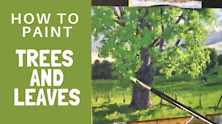 How to Paint TREES and LEAVES