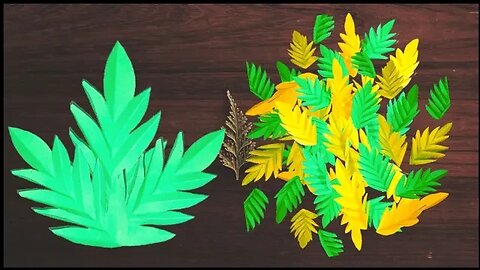 DIY Paper Leaf | How to Make Paper Rose Leaf | Rose Paper Leaves