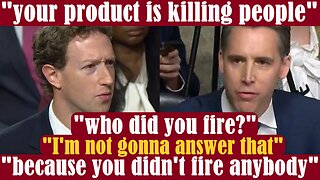 Senator Hawley ANNIHILATES Mark Zuckerberg "your product is killing people"