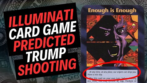 Illuminati Card Game Predicted Trump Shooting