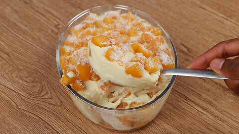 Delicious Peach Dessert That Everyone Will Enchant! Easy and Very Creamy
