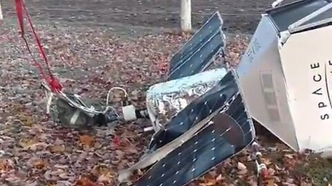 Another Satelloon comes crashing down on a farm in Michigan🛰️😳