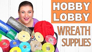 NEW HOBBY LOBBY Deco Mesh Wreath CRAFT Supply HAUL | Friend Mail