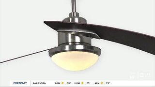 Harbor Breeze ceiling fan sold exclusively at Lowe's recalled