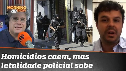 A queda no número de homicídios e o aumento da letalidade policial