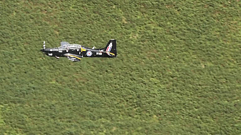 Amazing Low Level Flying Tucano At Mach Loop Wales