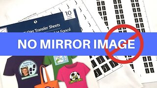 How to Use Heat Transfer Paper | NO MIRROR IMAGE NEEDED