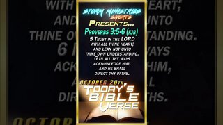 10.20.2022 | STORM MINISTRIES | Daily Bible Verse | PROVERBS 3:5-6 (KJV) | #shorts