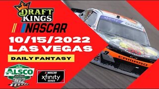 Dreams Top Picks NASCAR XFINITY DFS 10/15/2022 Daily Fantasy Sports Strategy DraftKings ALSCO 302