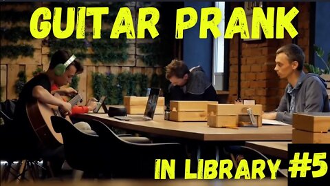 GUITAR PRANK IN LIBRARY #5 | PLAYING ON THE GUITAR | PEOPLE REACTION