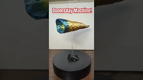 3D Printed Doomsday Machine in Rainbow Silk Filamant
