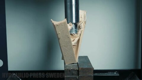 Hydraulic Press Vs Log Wood