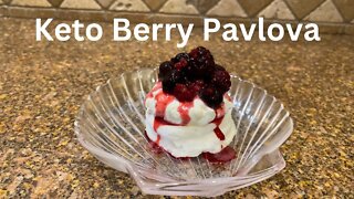 Berry Pavlova - Keto/Low Carb Friendly - Holiday Keto Recipe Challenge