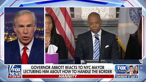 Gov Abbott Calls Out NYC Mayor Adams