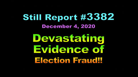 Devastating Evidence of Election Fraud, 3382