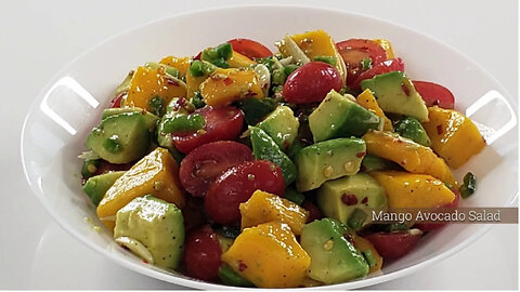 Mango Avocado Salad | 10 Minute Recipe