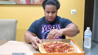 Little Caesars Stuffed Crust Pepperoni Mukbang