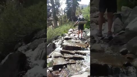 Waterfall hazard on JMT thru hike