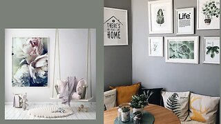 Wall decorating ideas - Modern living room wall design