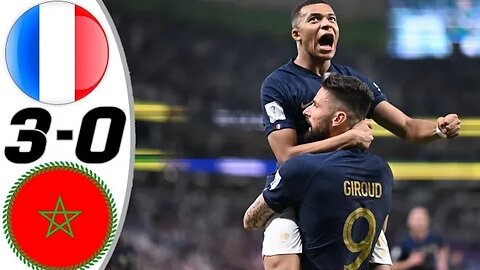 France vs Morocco 3-0Full Highlights & All Goals 2022 HD|Worlcup2022
