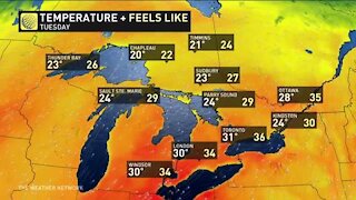 Roller-coaster temperatures for southern Ontario this week