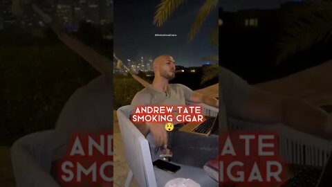Andrew Tate Smoking Cigar