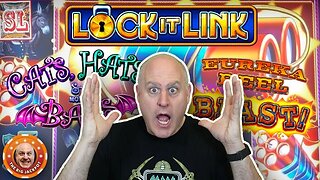 🎰 MAJOR Progressive Jackpot on Lock it Link 🎰 Eureka Blast + Cats Hats & Bats Max Bet Jackpots