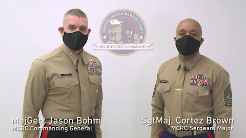 MCRC CG and SgtMaj speak on the COVID-19 Vaccine