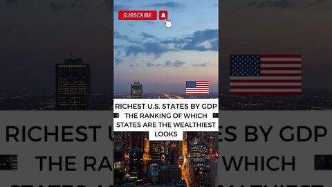 Top 10 richest states in America 2022 #shorts #richest #usa #state #viral #newyork #top10 #short