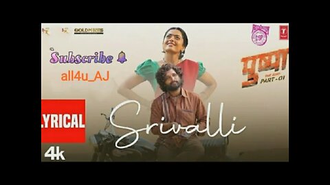 new pushpa song srivalli //allu arjun films// #pushpamovie #srivalli #shorts