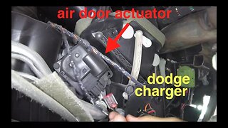 [blowing cold air, clicking noise] AIR door Actuator Replacement Dodge Charger√ Fix It Angel